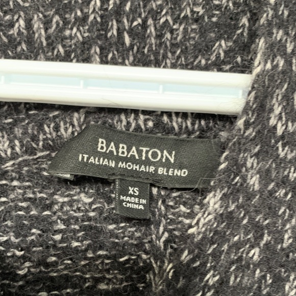 Babaton Italian mohair Charcoal Gray Cardigan - Picture 2 of 3